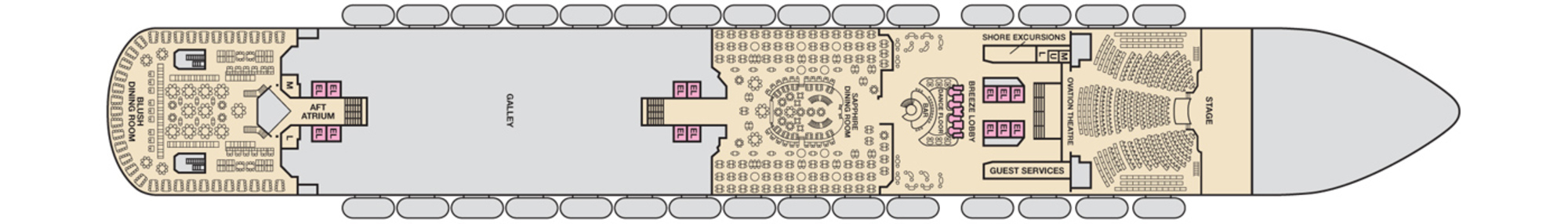 Deck 3 - Lobby plan